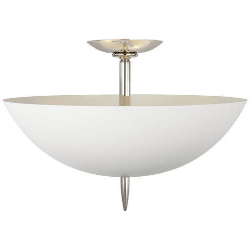Visual Comfort Signature - ARN 4240PN-PW - LED Semi-Flush Mount - Orsini - Polished Nickel