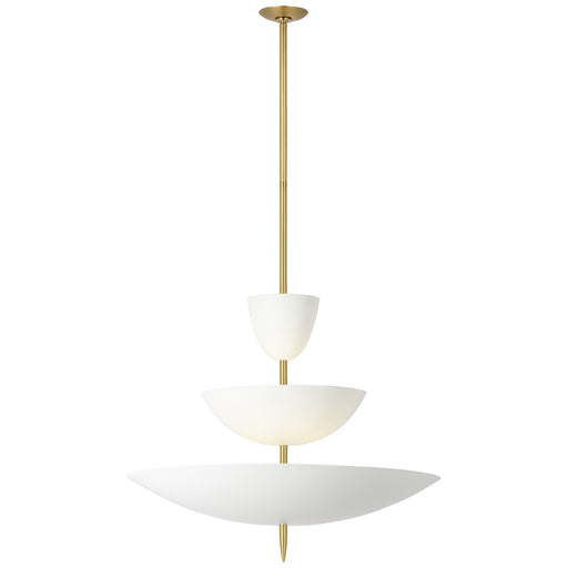 Orsini LED Chandelier Hand-Rubbed Antique Brass