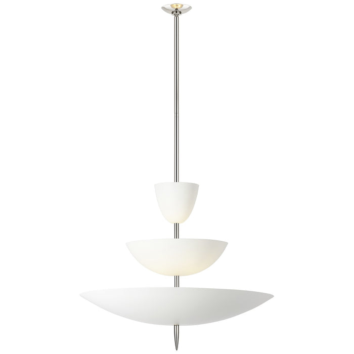 Visual Comfort Signature - ARN 5242PN-PW - LED Chandelier - Orsini - Polished Nickel