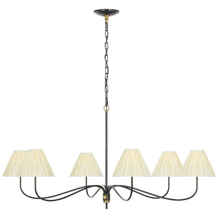Visual Comfort Signature - CHC 5711BZ/AB-SP - LED Chandelier - Hollings - Bronze and Antique-Burnished Brass