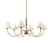 Mitzi - H1163806-PBR - Six Light Chandelier - Bennie - Patina Brass