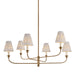 Mitzi - H1175806B-PBR - Six Light Chandelier - Ryle - Patina Brass