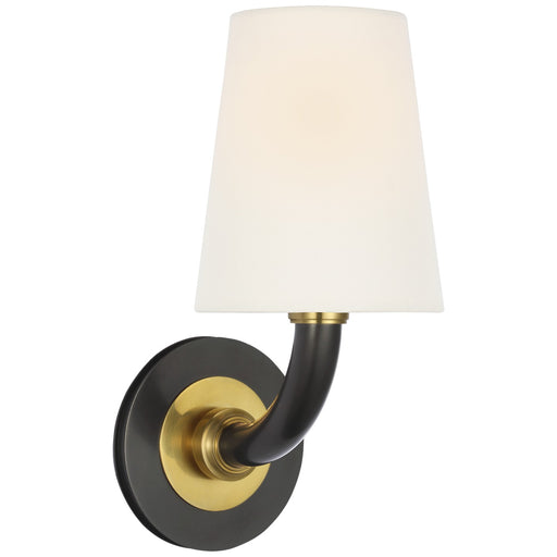 Visual Comfort Signature - TOB 2515BZ/HAB-L - LED Bath Sconce - Rally - Bronze and Hand-Rubbed Antique Brass