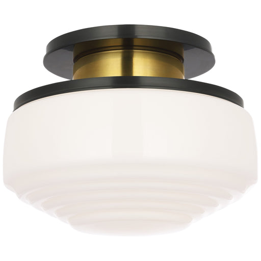 Rally LED Flush Mount Bronze and Hand-Rubbed Antique Brass