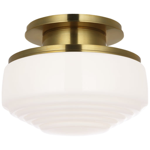 Rally LED Flush Mount Hand-Rubbed Antique Brass
