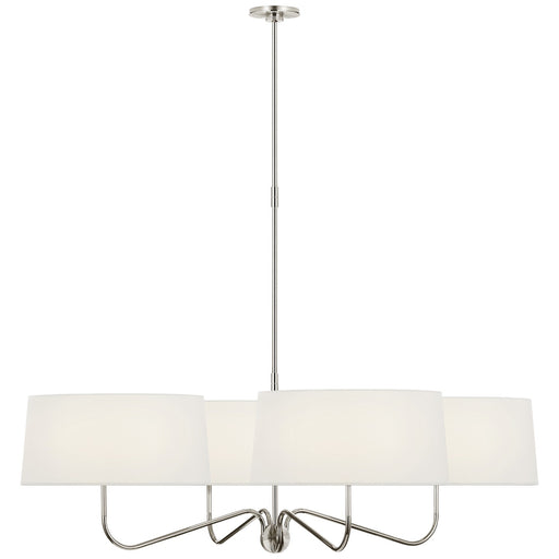 Canto LED Chandelier Polished Nickel