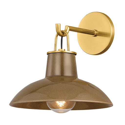 Pottersville One Light Wall Sconce Aged Brass