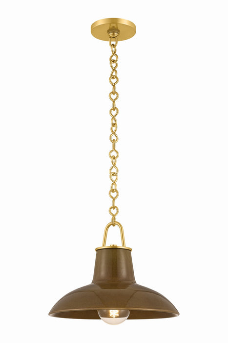 Hudson Valley - 1914-AGB/CUK - One Light Pendant - Pottersville - Aged Brass