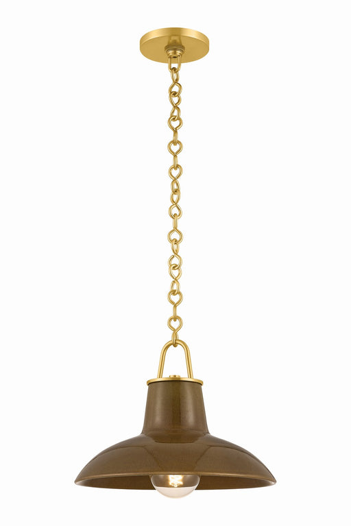 Hudson Valley - 1914-AGB/CUK - One Light Pendant - Pottersville - Aged Brass