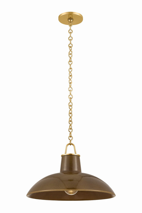 Hudson Valley - 1918-AGB/CUK - One Light Pendant - Pottersville - Aged Brass