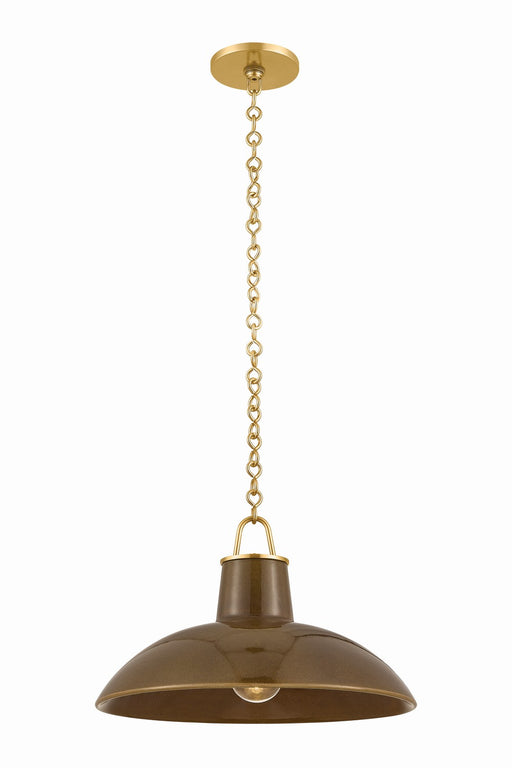 Hudson Valley - 1918-AGB/CUK - One Light Pendant - Pottersville - Aged Brass