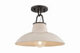 Hudson Valley - 1928-DB/CIC - One Light Flush Mount - Pottersville - Distressed Bronze