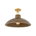 Hudson Valley - 1929-AGB/CUK - One Light Flush Mount - Pottersville - Aged Brass