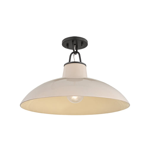 Pottersville One Light Flush Mount Distressed Bronze