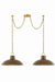 Hudson Valley - 1959-AGB/CUK - Two Light Linear Pendant - Pottersville - Aged Brass