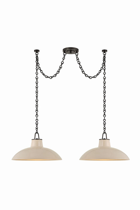 Hudson Valley - 1959-DB/CIC - Two Light Linear Pendant - Pottersville - Distressed Bronze