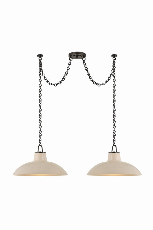 Hudson Valley - 1959-DB/CIC - Two Light Linear Pendant - Pottersville - Distressed Bronze