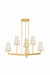 Hudson Valley - 2139-VGL - Six Light Chandelier - Allaben - Vintage Gold Leaf