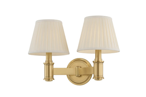 Woodland Park Two Light Wall Sconce Aged Brass