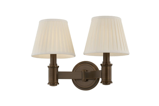 Hudson Valley - 3509-OWB - Two Light Wall Sconce - Woodland Park - Old World Brass