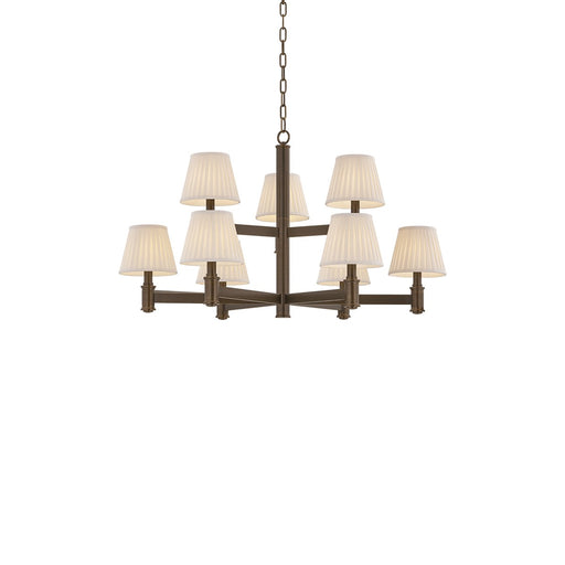 Woodland Park Nine Light Chandelier Old World Brass