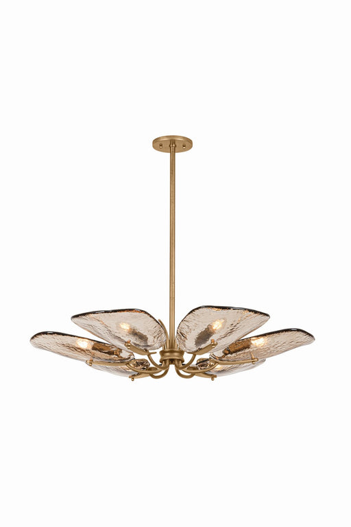 Hudson Valley - 3706-PGL - Six Light Chandelier - Stephentown - Patina Gold Leaf