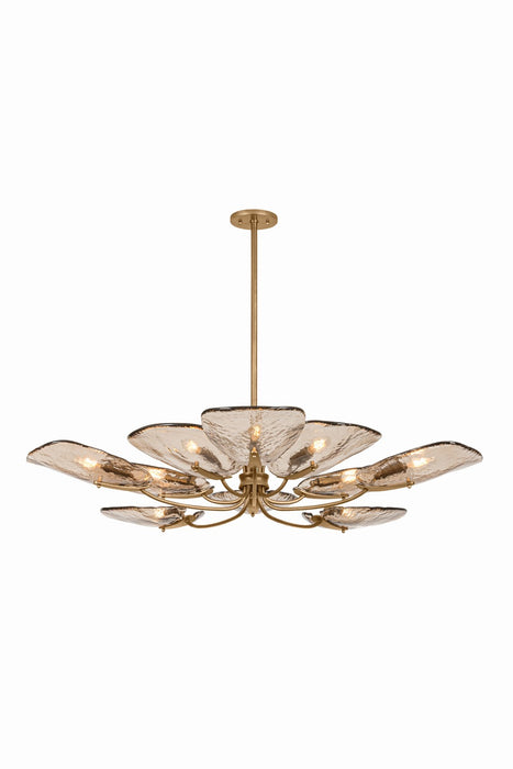 Hudson Valley - 3709-PGL - Ten Light Chandelier - Stephentown - Patina Gold Leaf