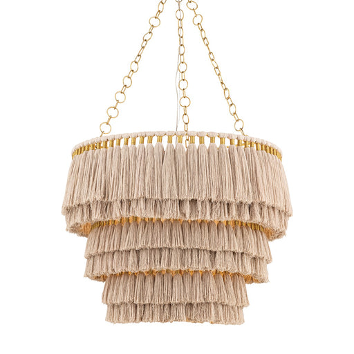 High Falls 18 Light Chandelier Aged Brass