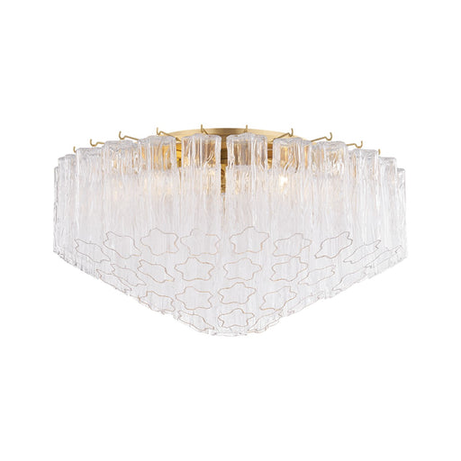 Hudson Valley - 4907A-AGB - Six Light Flush Mount - Watertown - Aged Brass