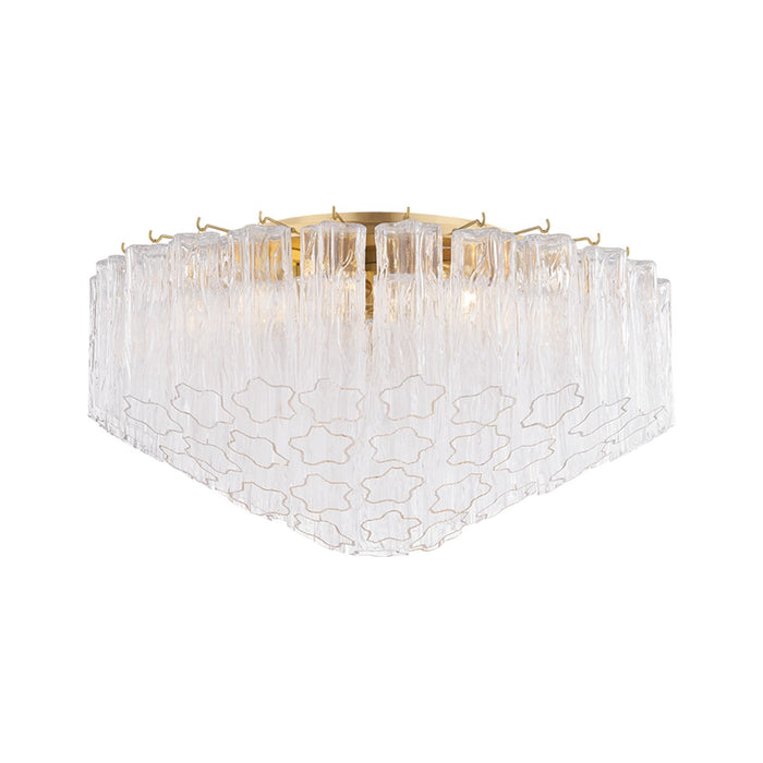 Hudson Valley - 4907A-AGB - Six Light Flush Mount - Watertown - Aged Brass