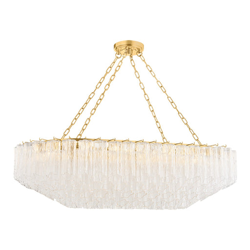 Hudson Valley - 4920A-AGB - 12 Light Linear Pendant - Watertown - Aged Brass