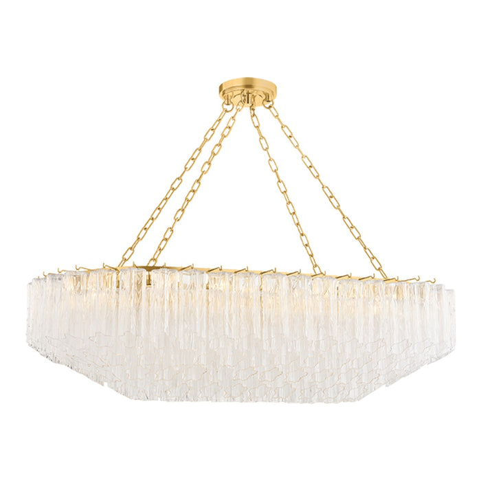 Hudson Valley - 4920A-AGB - 12 Light Linear Pendant - Watertown - Aged Brass