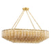 Hudson Valley - 4920-AGB - 12 Light Linear Pendant - Watertown - Aged Brass