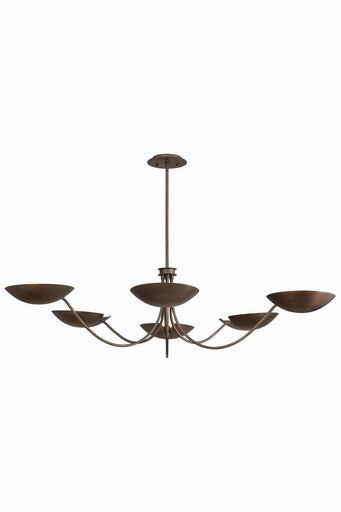 Edenville Six Light Chandelier Old World Brass