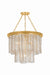 Hudson Valley - 9254-VGL - Four Light Chandelier - Finchville - Vintage Gold Leaf