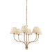 Hudson Valley - 9346A-PBR - Six Light Chandelier - Garnerville - Patina Brass