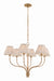 Hudson Valley - 9346B-PBR - Six Light Chandelier - Garnerville - Patina Brass