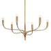 Hudson Valley - 9606-PGL - Six Light Chandelier - Labra - Patina Gold Leaf