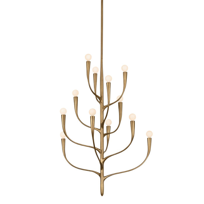 Hudson Valley - 9612B-PGL - 12 Light Chandelier - Labra - Patina Gold Leaf