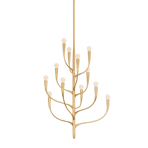 Labra 12 Light Chandelier Vintage Gold Leaf