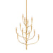 Hudson Valley - 9612B-VGL - 12 Light Chandelier - Labra - Vintage Gold Leaf