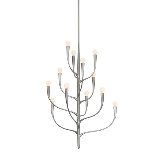 Labra 12 Light Chandelier Warm Silver Leaf