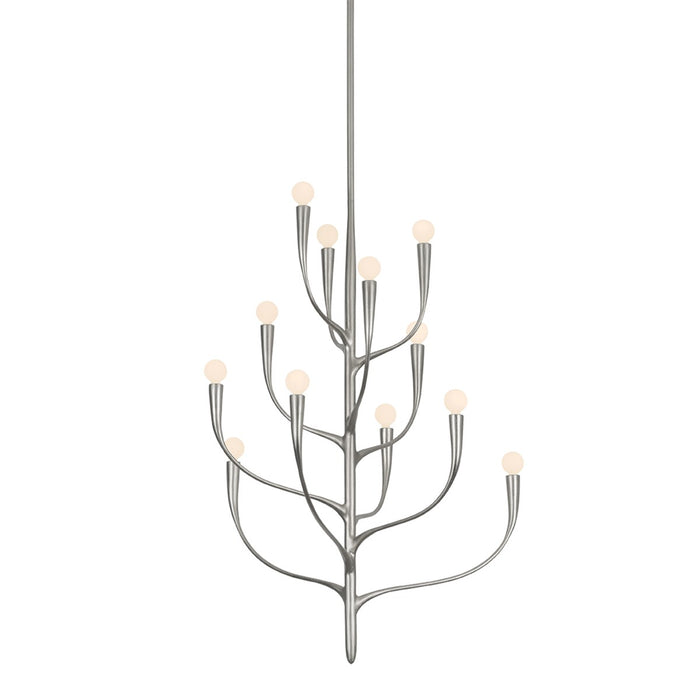 Hudson Valley - 9612B-WSL - 12 Light Chandelier - Labra - Warm Silver Leaf