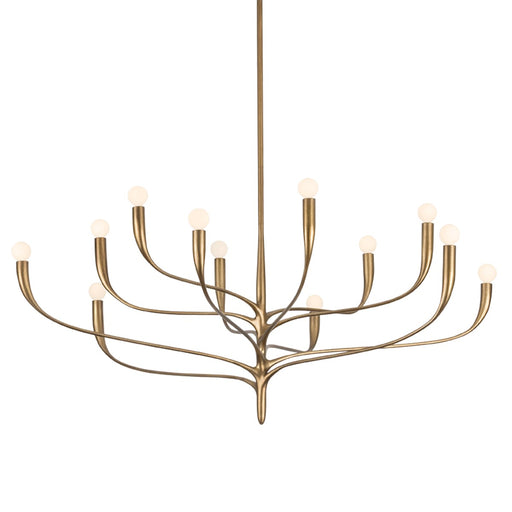 Labra 12 Light Chandelier Patina Gold Leaf
