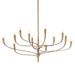 Hudson Valley - 9612-PGL - 12 Light Chandelier - Labra - Patina Gold Leaf