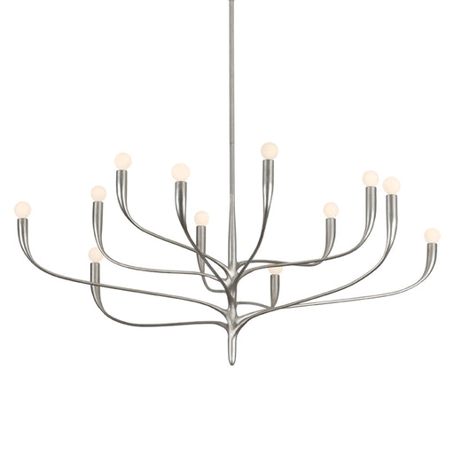 Labra 12 Light Chandelier Warm Silver Leaf