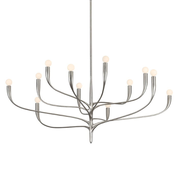 Hudson Valley - 9612-WSL - 12 Light Chandelier - Labra - Warm Silver Leaf