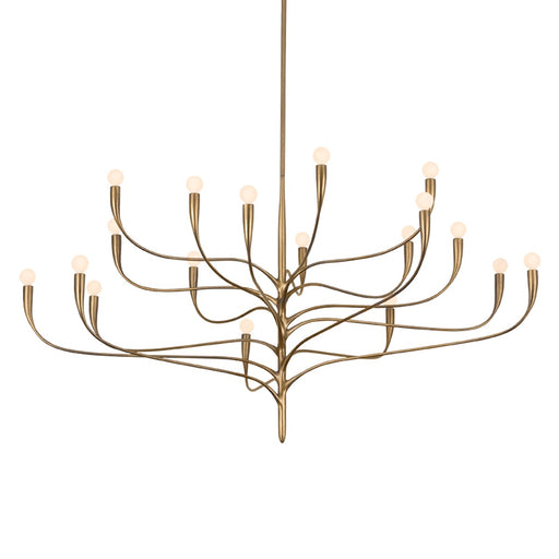 Labra 18 Light Chandelier Patina Gold Leaf