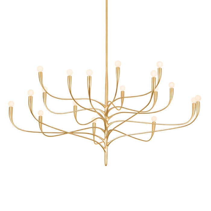 Hudson Valley - 9619-VGL - 18 Light Chandelier - Labra - Vintage Gold Leaf
