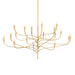 Hudson Valley - 9619-VGL - 18 Light Chandelier - Labra - Vintage Gold Leaf
